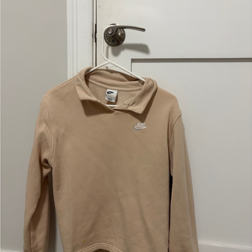 Nike Men's Beige Turtleneck Sweater